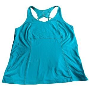 Livi Active Lane Bryant Turquoise Racerback Workout Tank Top Women’s 18/20